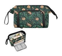 decor gift Trousse à crayons William Morris style coquillage fougère grande capacité fermeture éclair avec fente pour filles collège funda para lapiz optico