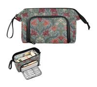 decor gift Trousse à stylos rétro rouge Saskatchewan Lily de grande capacité avec fermeture éclair pour école préparatoire bolsa para lapices escolares nina