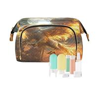 decor gift Trousse de maquillage de voyage portable Phoenix Fire Moon (mot longword) porte-monnaie pour femme pour accessoires de voyage