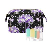 decor gift Trousse de maquillage Essentials « Remember You » - Fleur violette (mot long) - Portefeuille pour femme