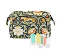 decor gift Trousse de toilette de voyage avec fermeture éclair William Morris léopard pour femme