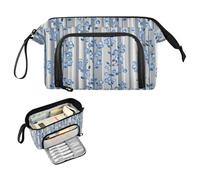 decor gift William Morris Trousse à crayons de grande capacité avec motif floral rayé et légère pour étudiant, fournitures scolaires estuche para lapices rose
