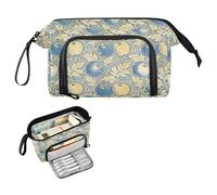 decor gift William Morris Trousse à crayons vintage avec poignée pour école Preppy College estuche para lapice Jaune Bleu Grande capacité