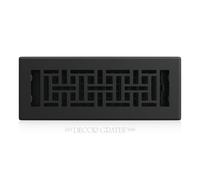 Decor Grates AGH310-BLK Gothic Steel Floor Register Registre de Plancher en Acier Gothique, Finition Noire texturée, 3x10 inches