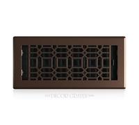 Decor Grates NGH212-NKL Registre de Sol 4 x 10 Bronze brossé.