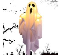décor Halloween Ghost - Glow Haunted Ghoul, Spooky Wraith | éclairage de la créature de survol Suspendu décoration de Pendentif pour la clôture du Mur de Murs Toit en Plein air événemence