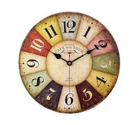 Décor Horloge murale de cuisine en bois de ferme rétro de 12 pouces