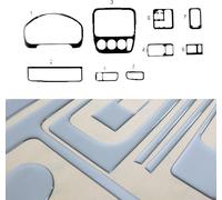 Décor intérieur Cockpit pour Honda CR-V 1996-2001 Aspect aluminium 9pcs