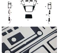 Décor intérieur Cockpit pour Hyundai i30 2007-2012 Piano Noir Optique 11pcs
