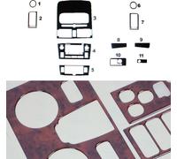 Décor intérieur Cockpit pour Toyota Avensis 2003-2008 optique bois de racine 11pcs