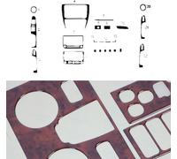 Décor intérieur Cockpit pour VW Jetta 2010-2018 optique bois de racine 22pcs