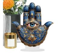 Décor la main, du mauvais œil acrylique plat,Décoration d'intérieur zen, art mural géométrie sacrée, sculpture d'art spirituel, symbole de méditation pour pendaison crém