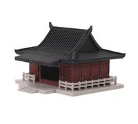 Décor Miniature Pavillon Pagode en Plastique pour Micro Paysage Zen | Base Stable Résistante, Style Architecture Ancienne Asiatique, pour Terrarium, Sable et Bureau