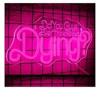 Décor Mural Lumière Mais Es-tu Mort ? Enseigne Au Néon À Rose Avec Lettres Décoratives Pour La Maison, La Chambre, La Fête, Le Bar, Le Club, USB(42x22cm)