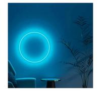 Décor Mural Lumière Panneau Néon Circulaire Alimenté Par USB, Variable, Pour Chambre À Coucher, Décoration Murale Suspendue, Lampes De Nuit Circulaires(C,25cmx25cm)