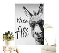 Décor Mural Salle de Bains Drôle,30x40 Cm Impression Canvas Art Murale Animaux Décorative | Décor Insolite Toilettes - Pour Maison Bureau Café Hôtel Appartement Chambre Salle À Manger Séjour