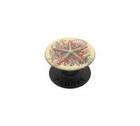 Décor Océan Coloré avec Coquillages et Étoiles de Mer PopSockets PopGrip Adhésif