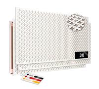 Décor PARIS (Fleur de Lys) Plaque perforée en MDF Made in Germany - 122 x 61 cm - pour revêtement de radiateur, panneau de porte, grille d'aération ou paravent 3 pièces
