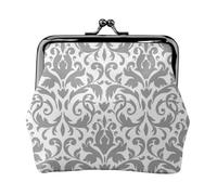 Decor Portefeuille en cuir avec fermeture à glissière et cadre en fer pour femme Blanc/noir