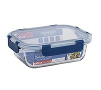 Décor Récipient de conservation alimentaire en verre avec compartiments séparés, sans BPA, couvercle hermétique et étanche, passe au lave-vaisselle, congélateur et micro-ondes, bocal en verre