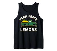 Décor Rustique de Ferme avec Citronniers et Camion Vintage Débardeur