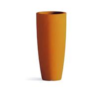 Decor Space Cromia Stilo Vase rond et haut, couleur unie, pour extérieur et intérieur, fabriqué en Italie, Ø 40 x H 90 cm, orange