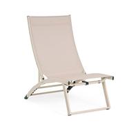 Decor Space Fauteuil Lounge inclinable Taylor structure en aluminium, 53 x 166.5 x 90 cm (Whisper)