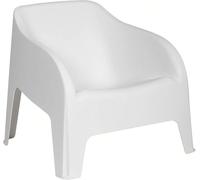 Decor Space Fauteuil Tokyo en polypropylène empilable pour terrasses et jardins (Blanc)