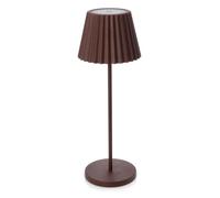 Decor Space Lampe de table Artika en métal avec LED, lumière chaude, 36 cm (marron)