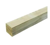 Decor Space Poteau carré pour clôture en bois de pin naturel pour clôtures jardin et terrasse (hauteur 135 cm)