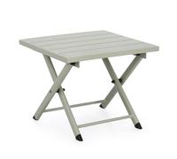 Decor Space Table basse Taylor carrée monocolore avec structure en aluminium de 44 x 43 cm (Breeze)