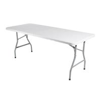 Decor Space Table pliante de restauration et de camping à mallette avec poignée (240 x 74 cm)