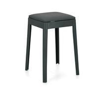 Decor Space Tabouret Scooby structure en polypropylène avec assise semi-cuir pour intérieur (pétrole)