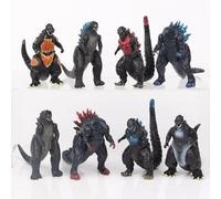 Decor Spirit Godzilla : King of the Monsters Lot de 6 figurines d'action | Monstre de 15 à 22 cm - Formes brûlantes, blindées et ailées | Figurine Godzilla pour décoration de table, bureau et étagère