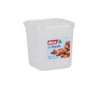 Décor Tellfresh Récipient alimentaire carré de 1,125 l | Couvercle hermétique | Passe au lave-vaisselle | Capacité de 1,125 l