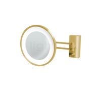Decor Walther BS 36 Miroir de maquillage mural LED doré - grossissement 3 fois Ce luminaire comporte des modules à LED prémontés de classes énergétiques A A