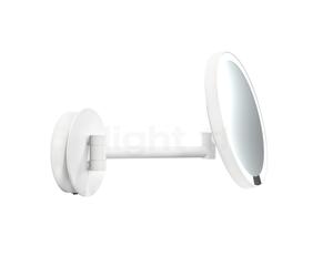 Decor Walther Just Look Miroir de maquillage mural LED avec connexion directe blanc mat - Agrandir 5 fois Ce luminaire comporte des modules à LED prémontés de classes énergétiques A A
