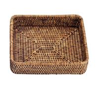 Decor Walther Plateau en rotin Basket TAB 1 rotin foncé LxPxH 18x18x5cm