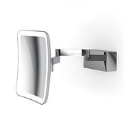 Decor Walther Vision S Miroir cosmétique mural à LED, chromé brillant, grossissement x5