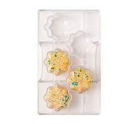 Decora 0050071 MOULE POUR CHOCOLAT FLEUR A/BASE Ø 50 X 20 H MM 5 CAVITES
