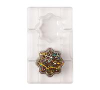 Decora 0050072 MOULE POUR CHOCOLAT FLEUR A/BASE Ø 75 X 25 H MM 2 CAVITES
