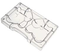 Decora, 0050107 Moule à Chocolat en Forme de Lapin en Polycarbonate, 94 x 80 mm, Idéal pour préparer des chocolats Brillants et croustillants, Design Professionnel, Fabriqué en Italie.