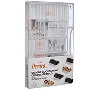 Decora 0050115 Moule À Chocolat Petit Cylindre 33 X 16 X 20 h mm 200X120X22MM, Clair