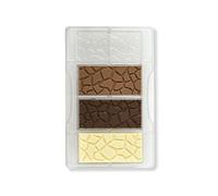Decora 0050129 Moule pour Chocolat Tablette Effet Tortue de 85 x 42 x h 10 mm