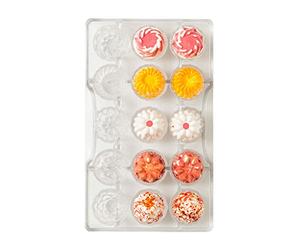 Decora 0050160 MOULE POUR PRALINE DE CHOCOLAT SUMMER Ø 30 X 20 H MM 15 CAVITES