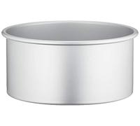 Decora 0062612 Moule Professionnel Aluminium ANODISE' Rond Ø CM 20 X 10 H, Métal, Argent/Noir, 20 x 10 cm