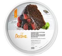 Decora 0062623 Moule Professionnel Aluminium ANODISE' Rond Ø CM 25 X 7,5 H, Argent