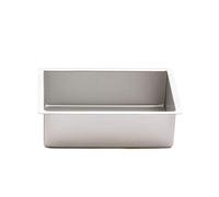 Decora, 0062645 Moule professionnel rectangulaire 30 x 40 x 10 cm, En aluminium anodisé, Sans points de soudure, Design professionnel, Argent Métallique