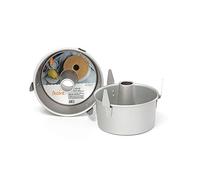 DECORA, 0062685 Moule professionnel Ø 17,5 x 8,5 cm pour la création d'Angel Food ou d'un gâteau Chiffon, en aluminium anodisé, Sans points de soudure, Design professionnel.