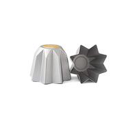 Decora, 0062687 Moule Professionnel Pandoro Ø 19,5 x 15 cm, Idéal pour réaliser Un Pandoro de 500g, en Aluminium anodisé, sans Points de Soudure, Design Professionnel.